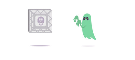 Green ghost with pretend air filter