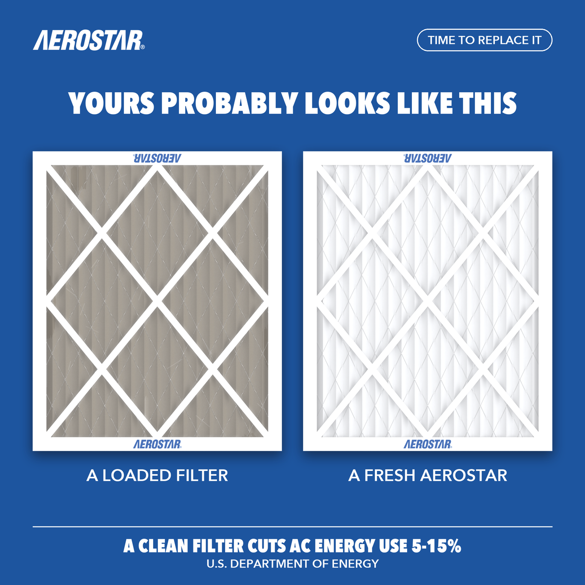 20x25x1 Aerostar Air Filter