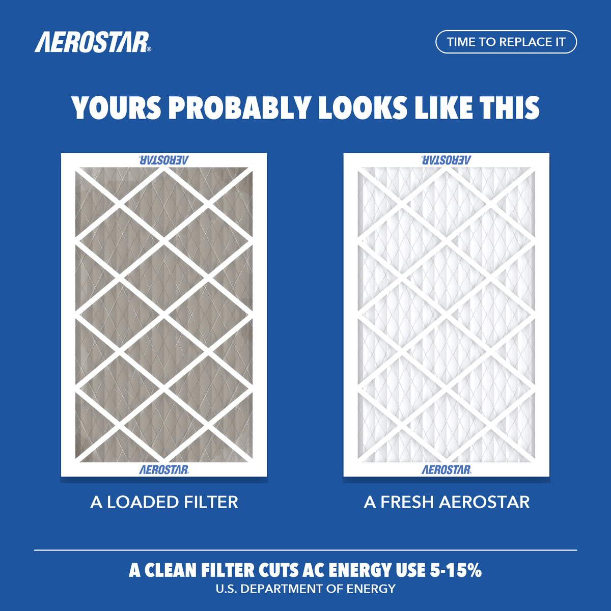 16x25x1 Aerostar Air Filter