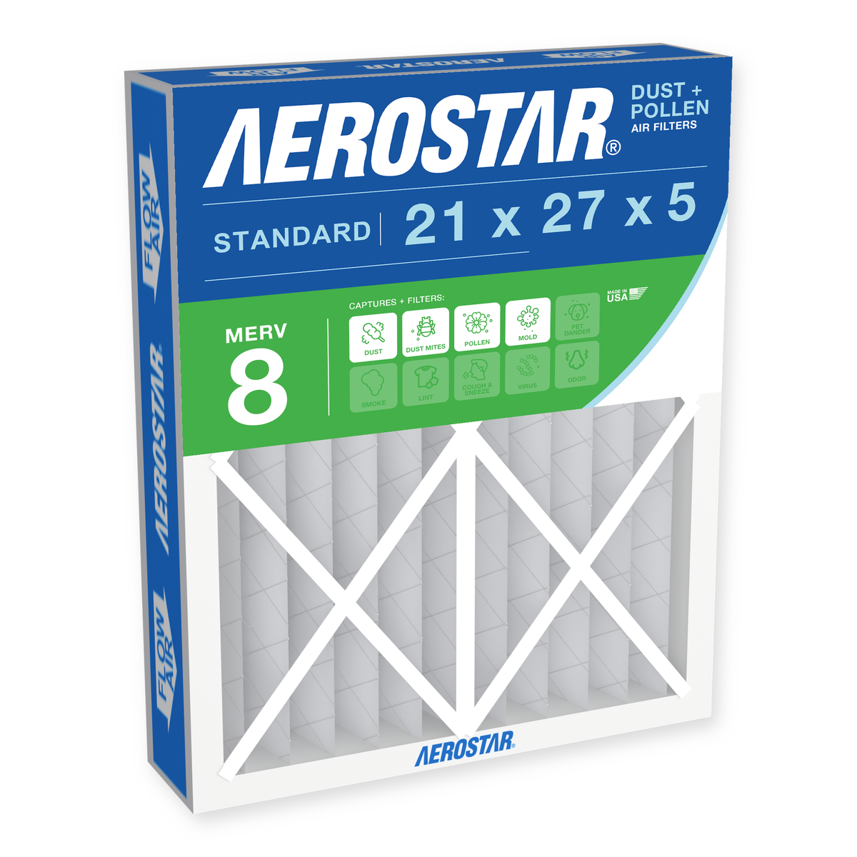 Aerostar 21x27x5 MERV 8 Air Filter